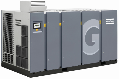 Компрессор винтовой ATLAS COPCOGA 200 VSD - 10 бар (97 л мин, 9,5 бар, 200 кВт, 4352 кг, 3700х2000