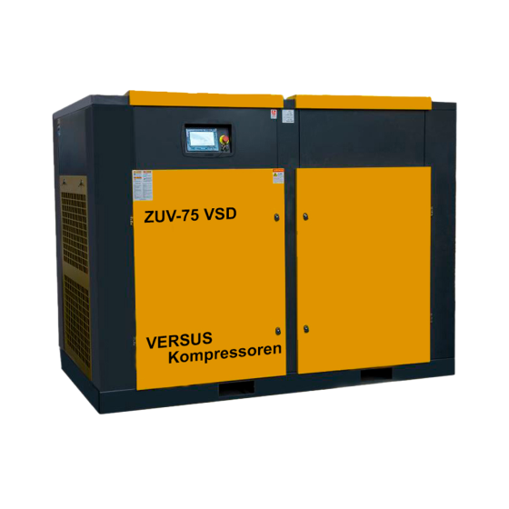 Винтовой компрессор ZUV – 75 VSD 8 бар прямой привод IP 54 F
