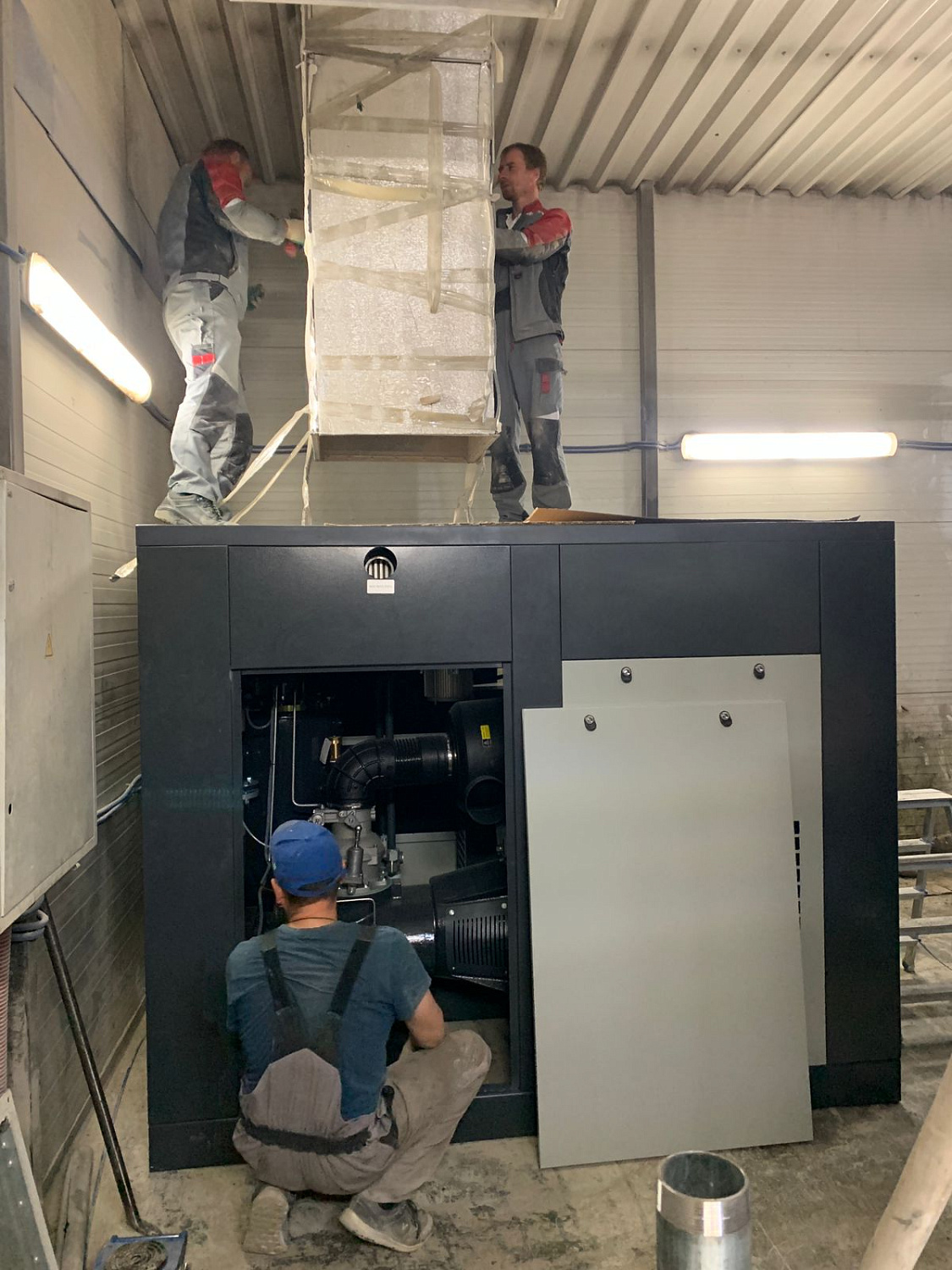 Винтовой компрессор Enger HB-110DFE 10 для ООО "БРОЗЭКС"